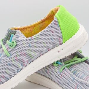 Hey Dude Wendy Sox | Blue Glow | Women's Size 6 | Like New